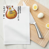 私はあなたにギターを聞見せているよ遊う キッチンタオル (四つ折り)