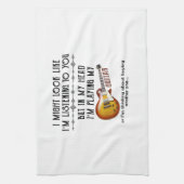 私はあなたにギターを聞見せているよ遊う キッチンタオル (縦)