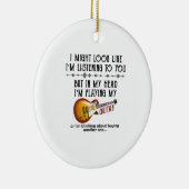 私はあなたにギターを聞見せているよ遊う セラミックオーナメント (右)