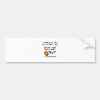 私はあなたにギターを聞見せているよ遊う バンパーステッカー