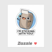 私はあなたにダクトテープパおもしろいンを貼っている シール (シート)