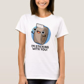 私はあなたにダクトテープパおもしろいンを貼っている Tシャツ (正面)