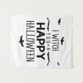 私はあなたにハッピーハローウィンを付ける タペストリー (正面(横))