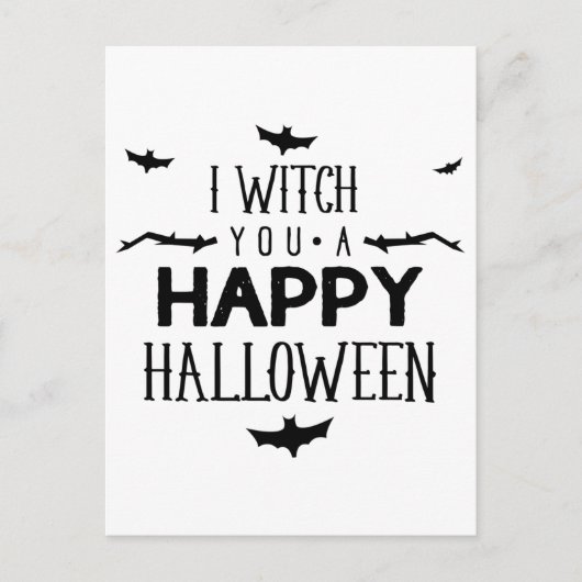 私はあなたにハッピーハローウィンを付ける ポストカード (正面)