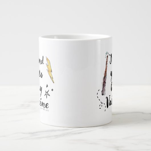 私はあなたにバレンタインを願う ジャンボコーヒーマグカップ (正面)