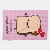 私はあなたにパン生地を多くのトーストパンをローフ キッチンタオル (横)