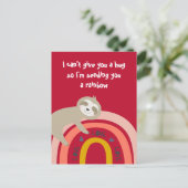 私はあなたにレインボーナスハグを送恋しく思ります ポストカード (スタンド正面)