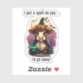 私はあなたに不機嫌な高地の牛の魔女を呪文をかける シール (シート)