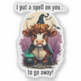 私はあなたに不機嫌な高地の牛の魔女を呪文をかける シール