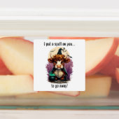 私はあなたに不機嫌な高地の牛の魔女を呪文をかける ラベル (貼付)