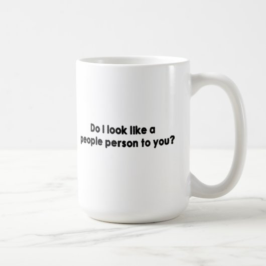 私はあなたに人々人のように見えますか。 コーヒーマグカップ (右)