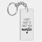 私はあなたに会うのが待ち遠しい妊娠のお知らせ キーホルダー (正面左)