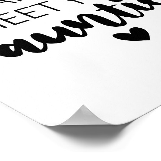 私はあなたに会うのが待ち遠しい妊娠のお知らせ ポスター (角)