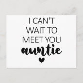 私はあなたに会うのが待ち遠しい妊娠のお知らせ ポストカード (正面)