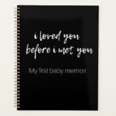 私はあなたに会う前にあなたを愛した：私の最初のベビーの回想会 プランナー手帳 (正面)