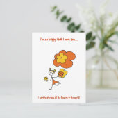 私はあなたに会えて本当に嬉しい… ポストカード (スタンド正面)