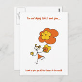 私はあなたに会えて本当に嬉しい… ポストカード (正面/裏面)