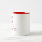 私はあなたに会った私はあなたを愛し保た ツートーンマグカップ (中央)