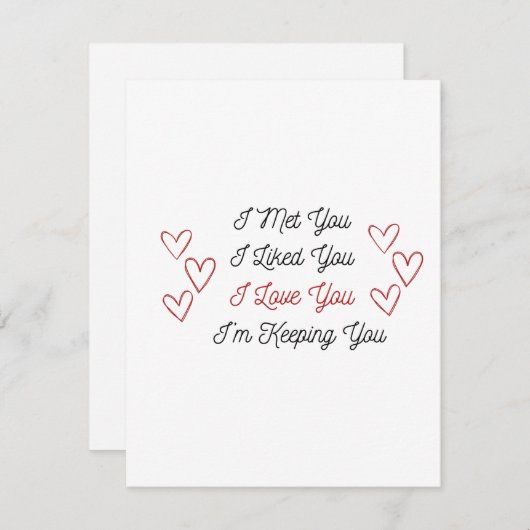 私はあなたに会った、私はあなたを愛し保て、私は上にいる シーズンカード (正面/裏面)