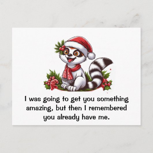 私はあなたに何か素晴らしいものを手に入れるつもりだった ポストカード (正面)