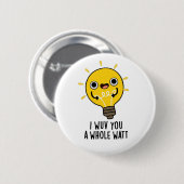 私はあなたに全ワットの電おもしろい気ポンプを与える 缶バッジ (正面&裏面)