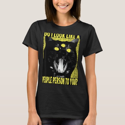 私はあなたに内向的な人のように見える Tシャツ (正面)
