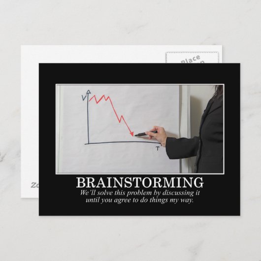 私はあなたに同意するまでブレーンストーミングする ポストカード (正面/裏面)