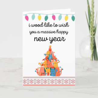 私はあなたに大きな新年の幸せを祈りたいと思います シーズンカード