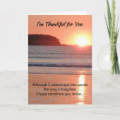 私はあなたに感謝しています…宗教的 サンキューカード (正面)