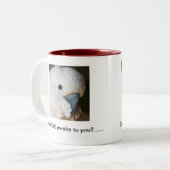 私はあなたに気づきます見ますか。.....コーヒー・マグ。 ツートーンマグカップ (正面左)