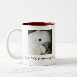 私はあなたに気づきます見ますか。.....コーヒー・マグ。 ツートーンマグカップ
