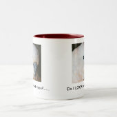 私はあなたに気づきます見ますか。.....コーヒー・マグ。 ツートーンマグカップ (中央)