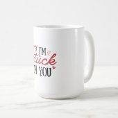 私はあなたに突き刺さった コーヒーマグカップ (正面右)