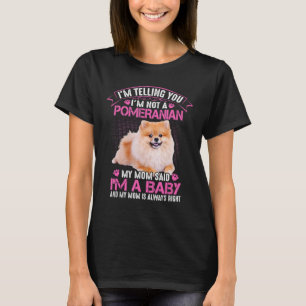 私はあなたに言ってるポメラニア犬 Tシャツ