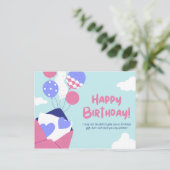 私はあなたに誕生日与えの贈り物ができないかもしれない ポストカード (スタンド正面)