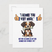 私はあなたに非常に感心する インビテーションポストカード (正面/裏面)