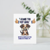 私はあなたに非常に感心する インビテーションポストカード (スタンド正面)