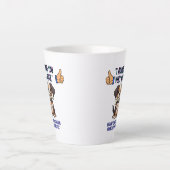 私はあなたに非常に感心する カフェラテマグ (正面)