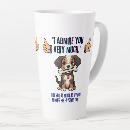 私はあなたに非常に感心する カフェラテマグ (右アングル)