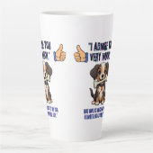 私はあなたに非常に感心する カフェラテマグ (正面)