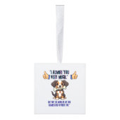 私はあなたに非常に感心する キューブオーナメント (右)