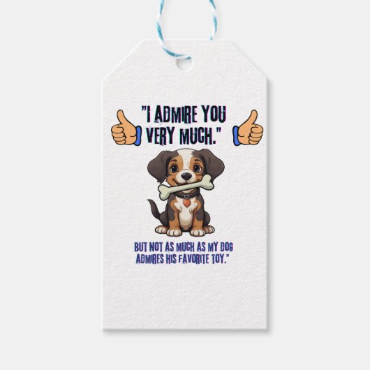 私はあなたに非常に感心する ギフトタグ (正面)