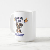 私はあなたに非常に感心する コーヒーマグカップ (正面左)