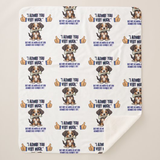 私はあなたに非常に感心する シェルパブランケット (正面)