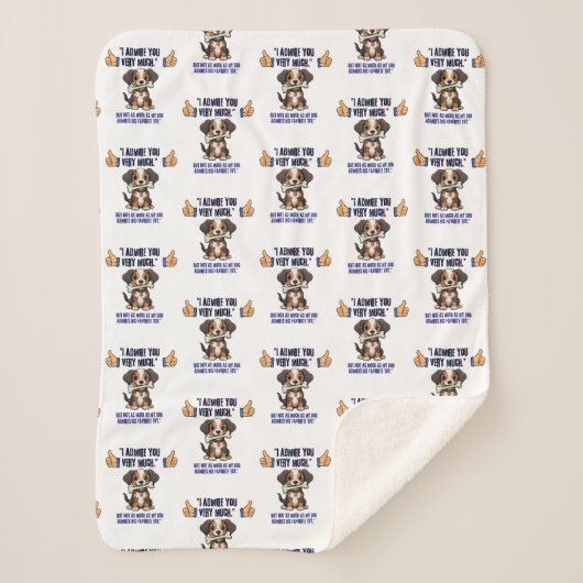 私はあなたに非常に感心する シェルパブランケット (正面)