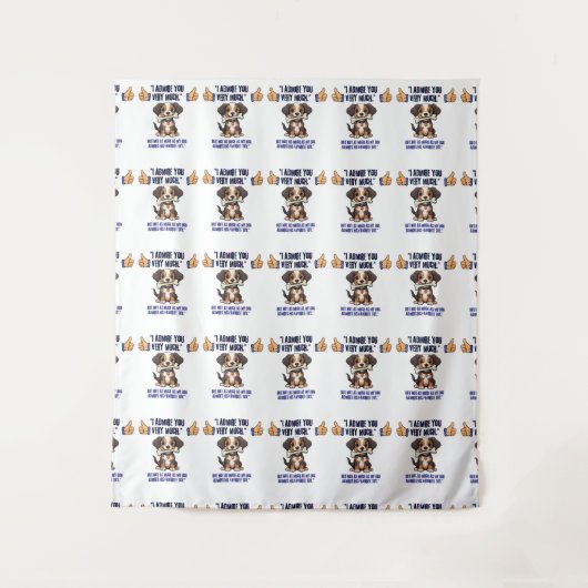 私はあなたに非常に感心する タペストリー (正面)