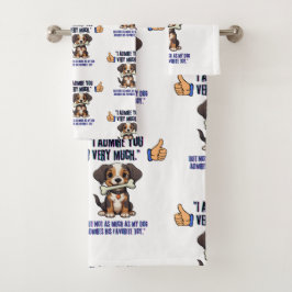 私はあなたに非常に感心する バスタオルセット