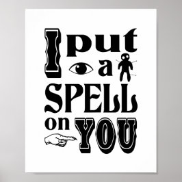 私はあなたに面白いハロウィーンを呪文をかける ポスター