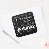 私はあなたに音楽ギター聞を見せているかもしれない スクエアシール (封筒)