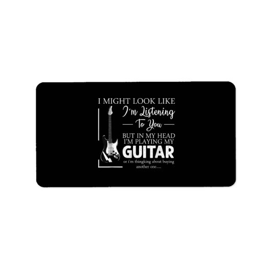 私はあなたに音楽ギター聞を見せているかもしれない ラベル (正面)